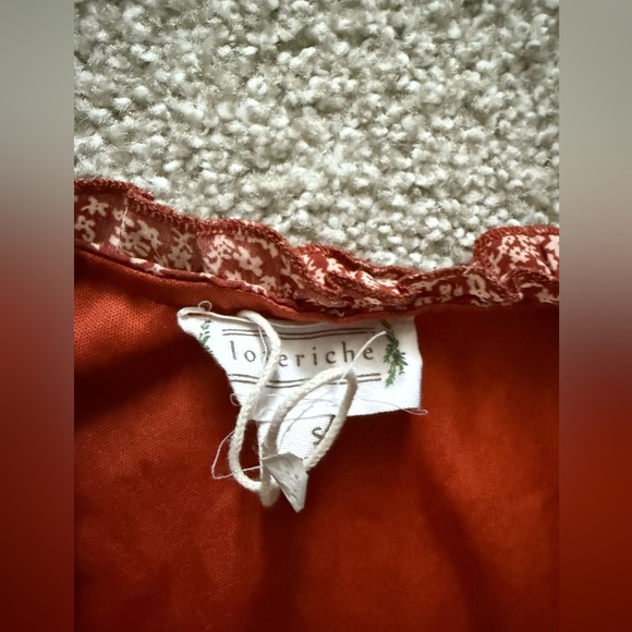 Loveriche Floral Ruffle Red Dress - Picture 2 of 3